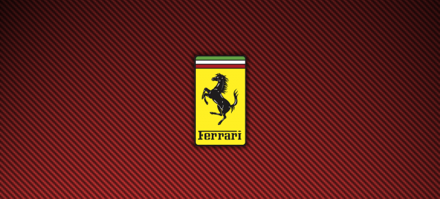 Ferrari Logo Red Carbon Fiber Wallpaper 1440×900